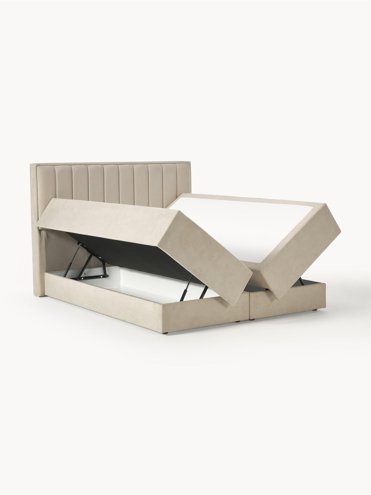Livia Box Spring Bed with Storage