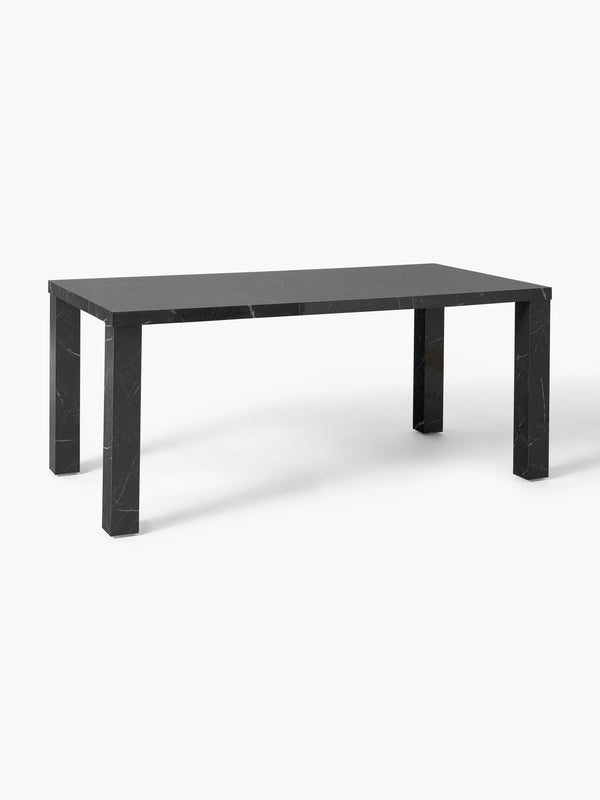 Carl Dining Table in Marble Look, 180 x 90 cm