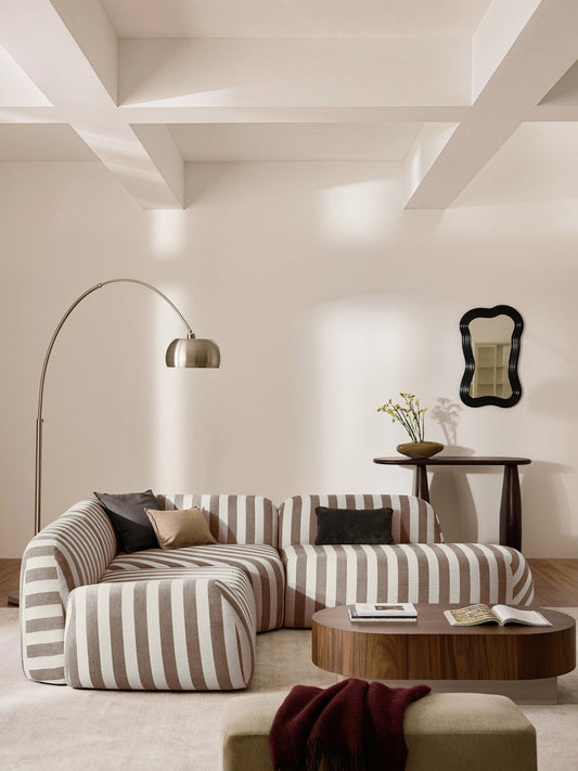 Wolke Striped Chaise Module