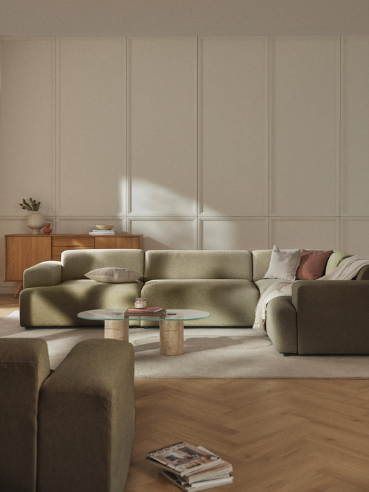Melva Large Corner Sofa (4-Seater)