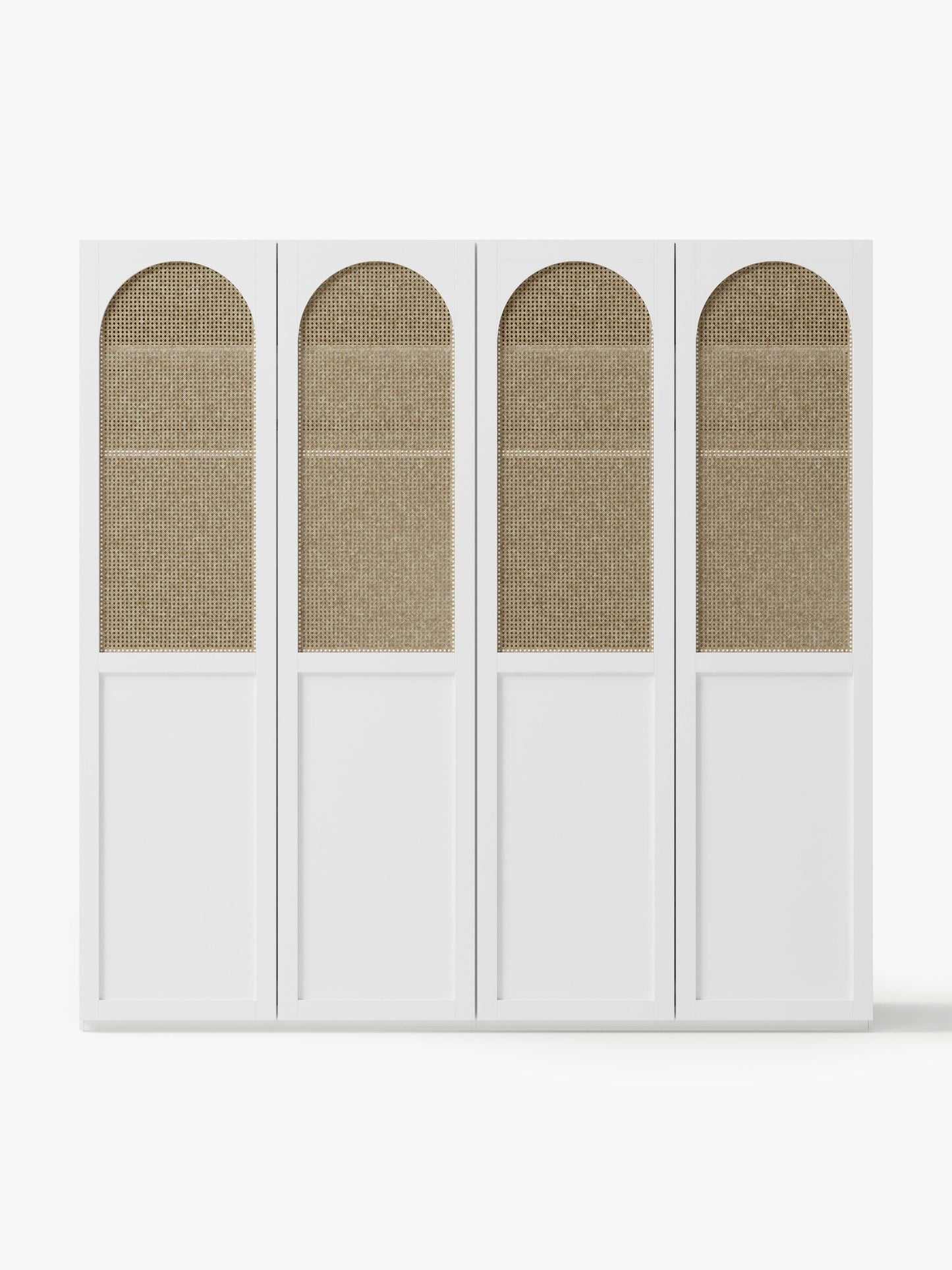 Jeanne Modular Hinged-Door Wardrobe, 200 cm Wide, in Various Sizes