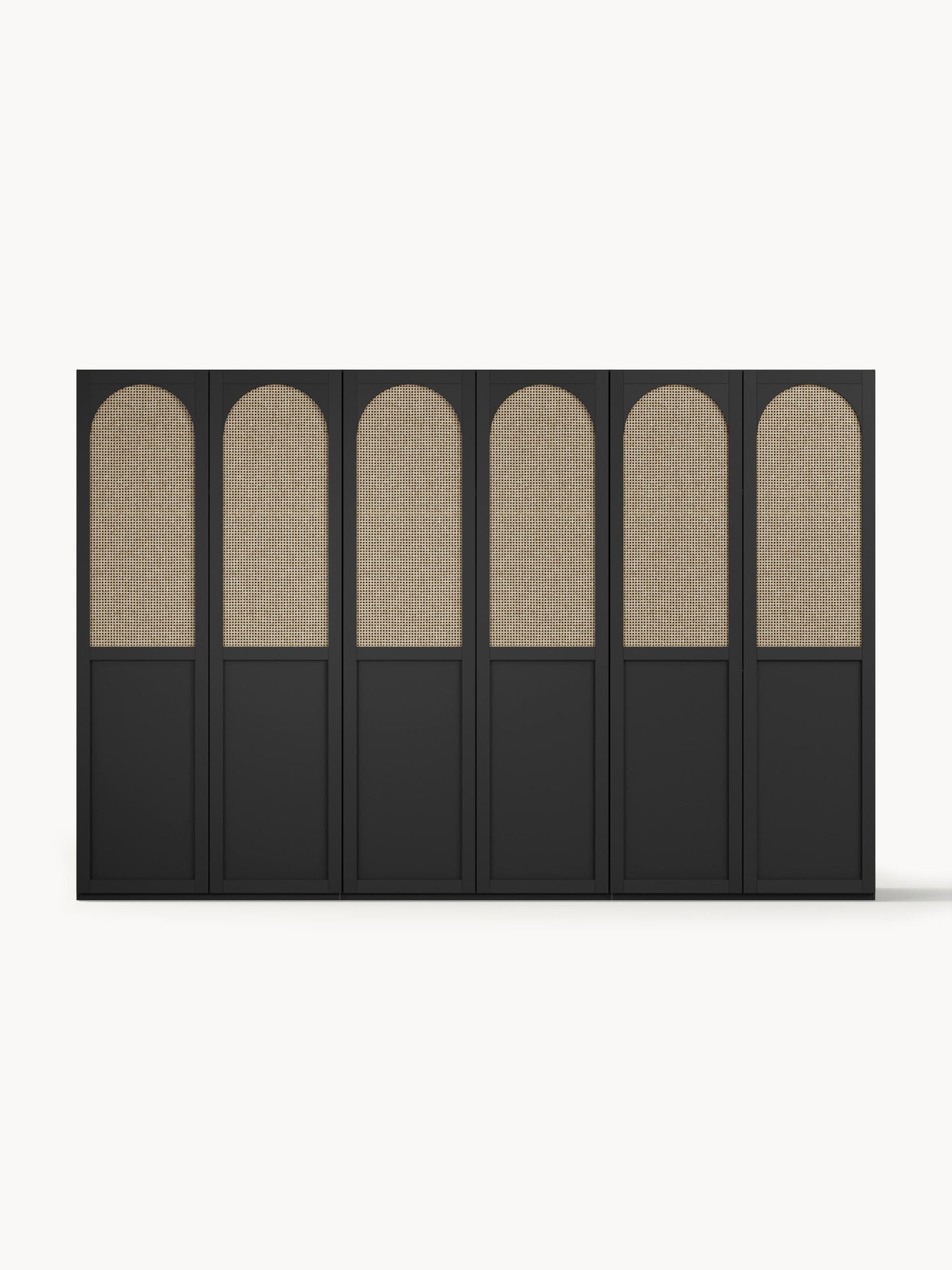 Jeanne Modular Hinged-Door Wardrobe, 300 cm Wide, in Various Sizes