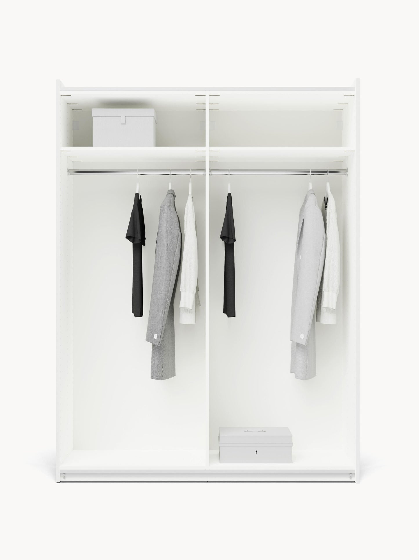 Charlotte Modular Sliding-Door Wardrobe, 150 cm Wide, in Various Sizes