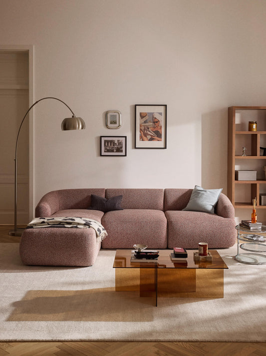 Sofia Modular Bouclé Corner Sofa (3-Seater)