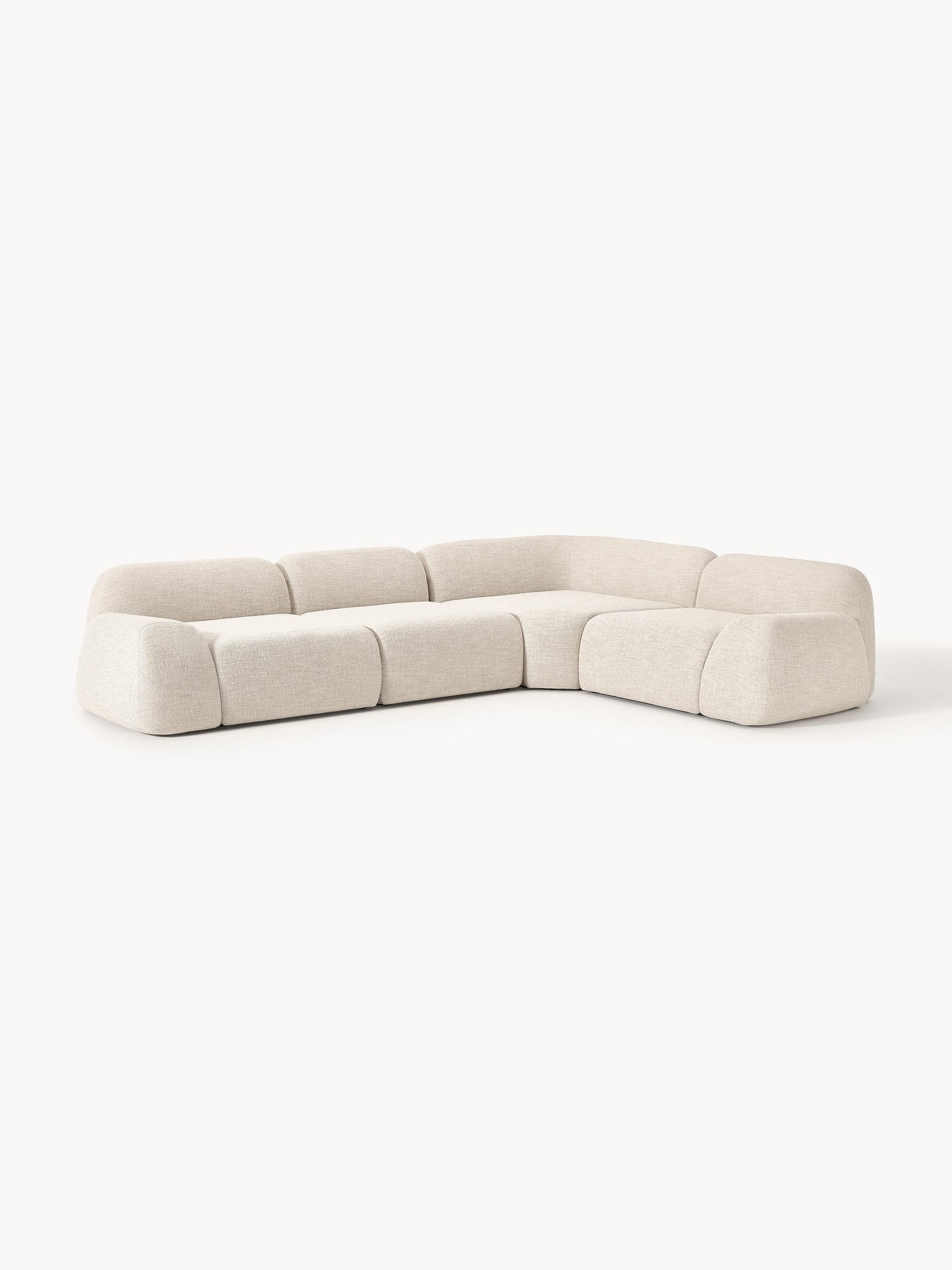 Wolke Modular Bouclé Corner Sofa (4-Seater)