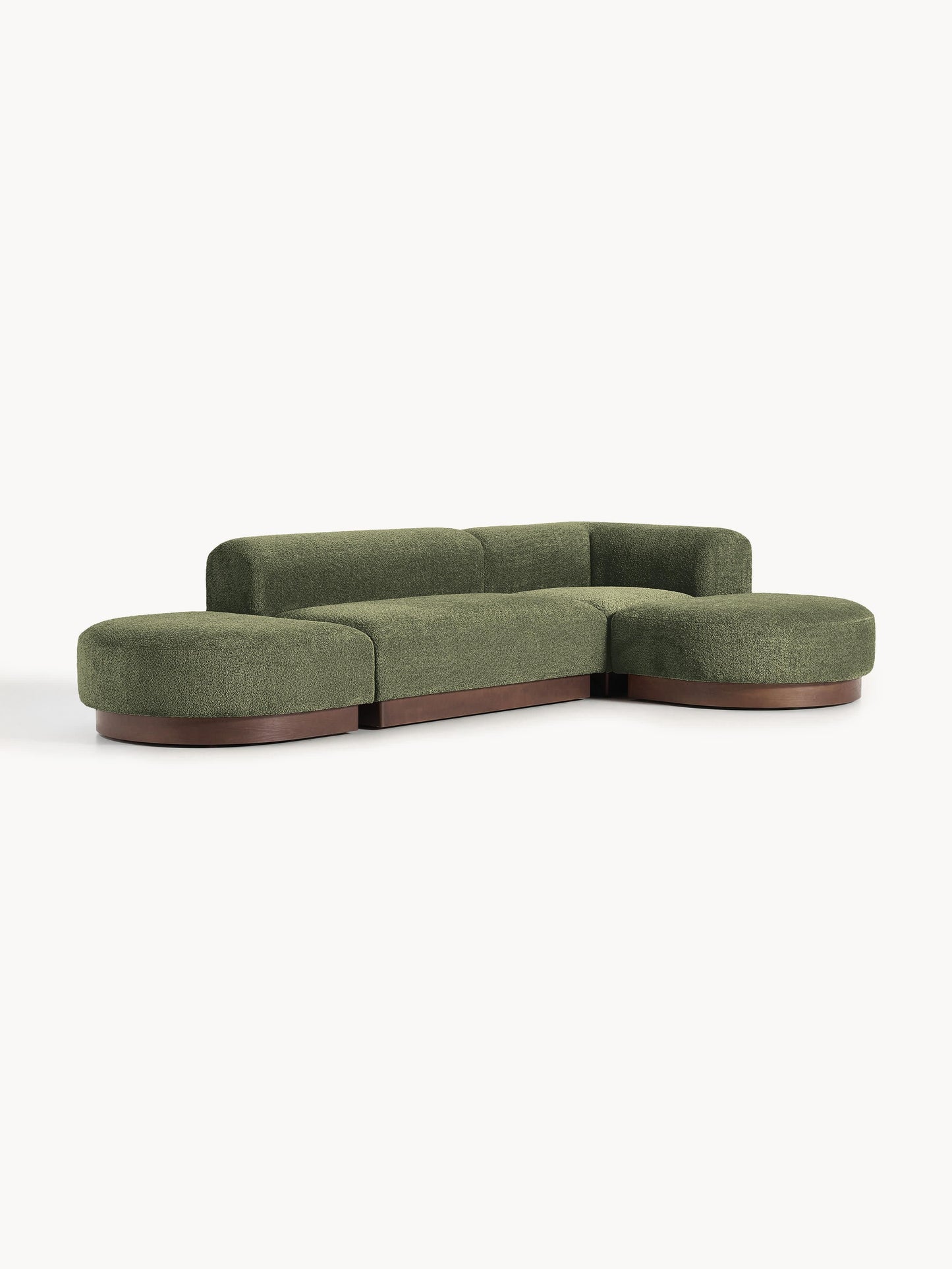 Natalie Modular Corner Sofa in Teddy Bouclé