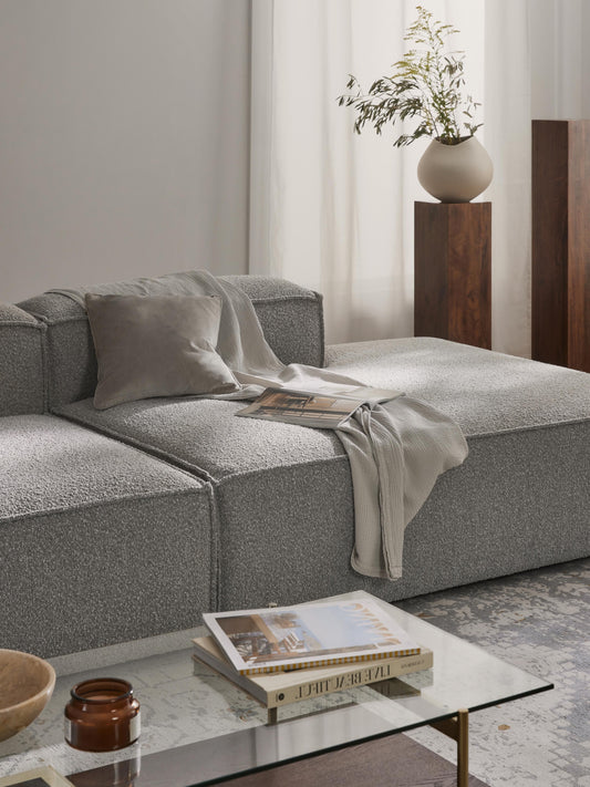 Lennon Ottoman Module in Bouclé