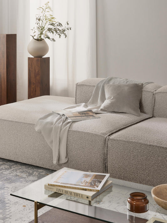 Lennon Ottoman Module in Bouclé