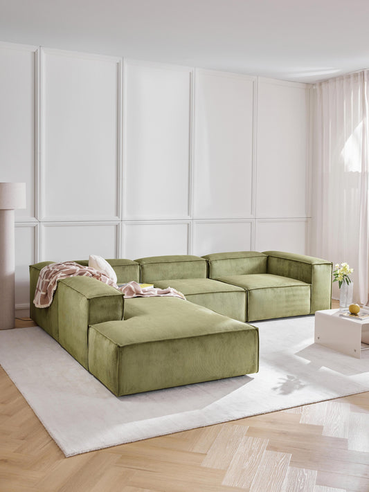 Lennon Ottoman Module in Corduroy