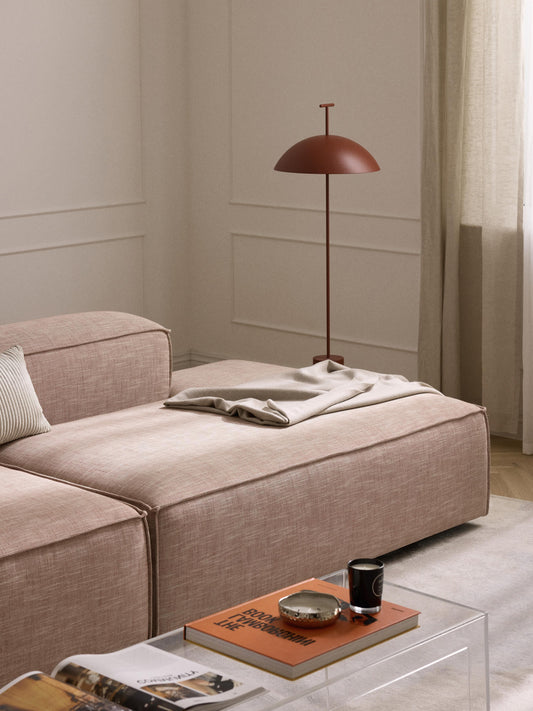 Lennon Ottoman Module in Linen Blend