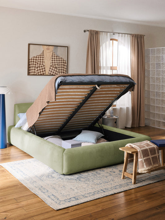 Melva Upholstered Bed with Storage