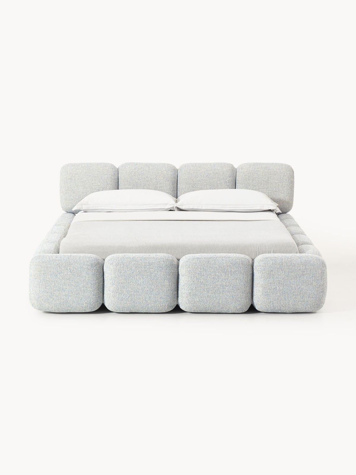 Tayla Upholstered Bed in Bouclé