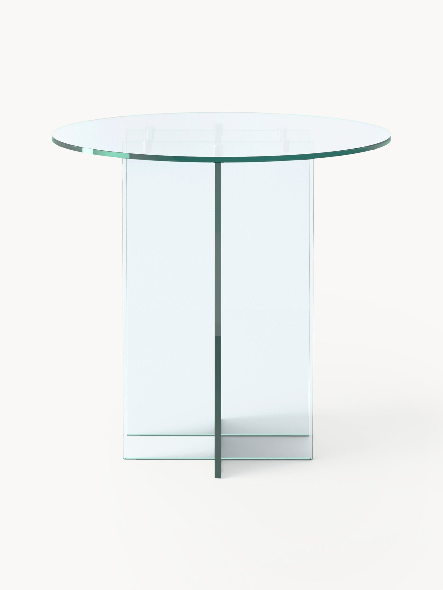 Anouk Round Dining Table in Glass, in Various Sizes