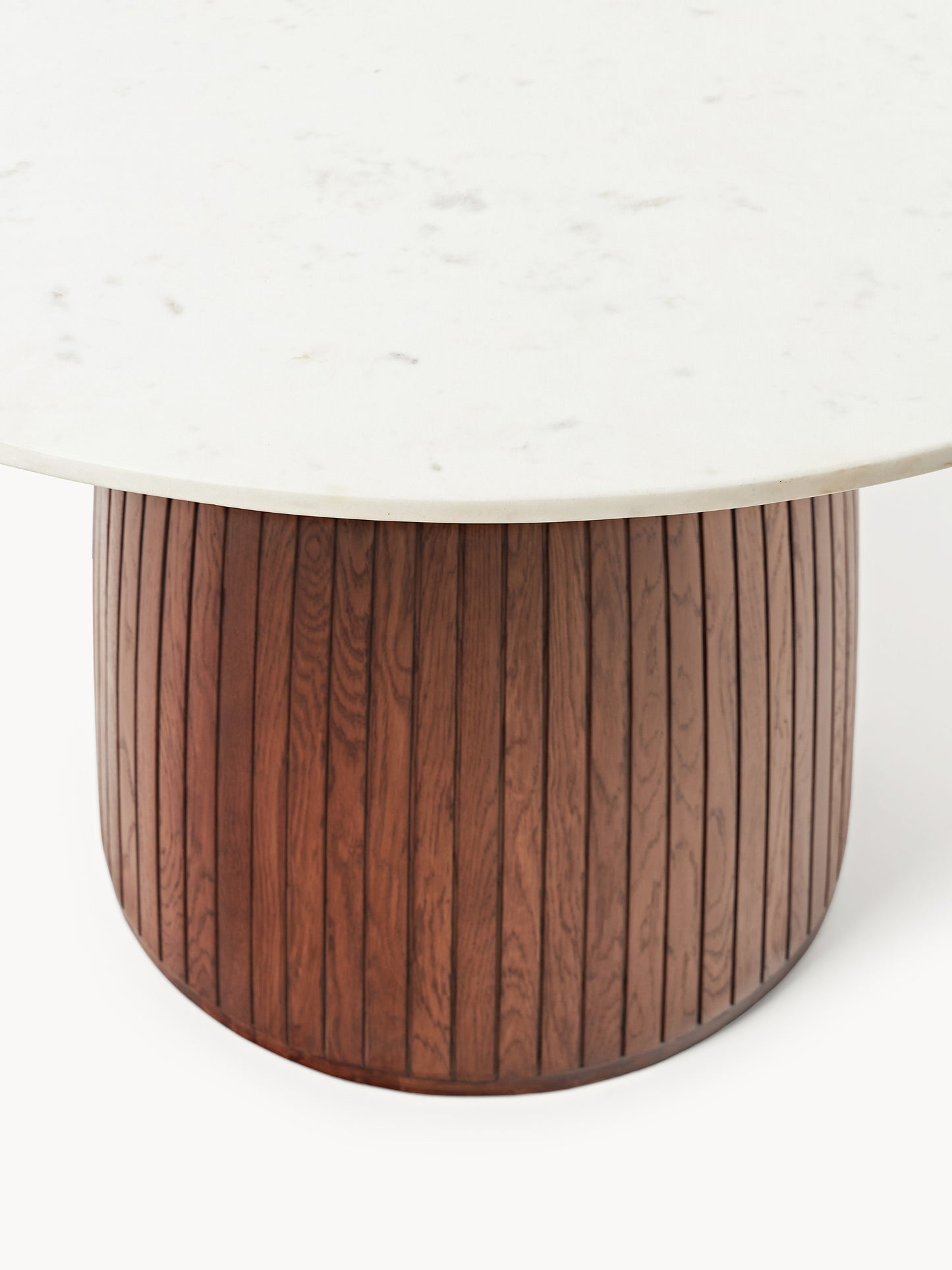 Nelly Round Dining Table with Marble Tabletop, Ø 115 cm