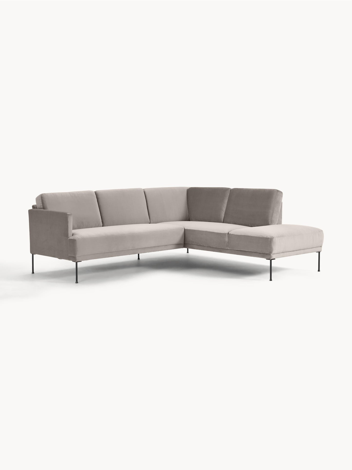Fluente Velvet Corner Sofa
