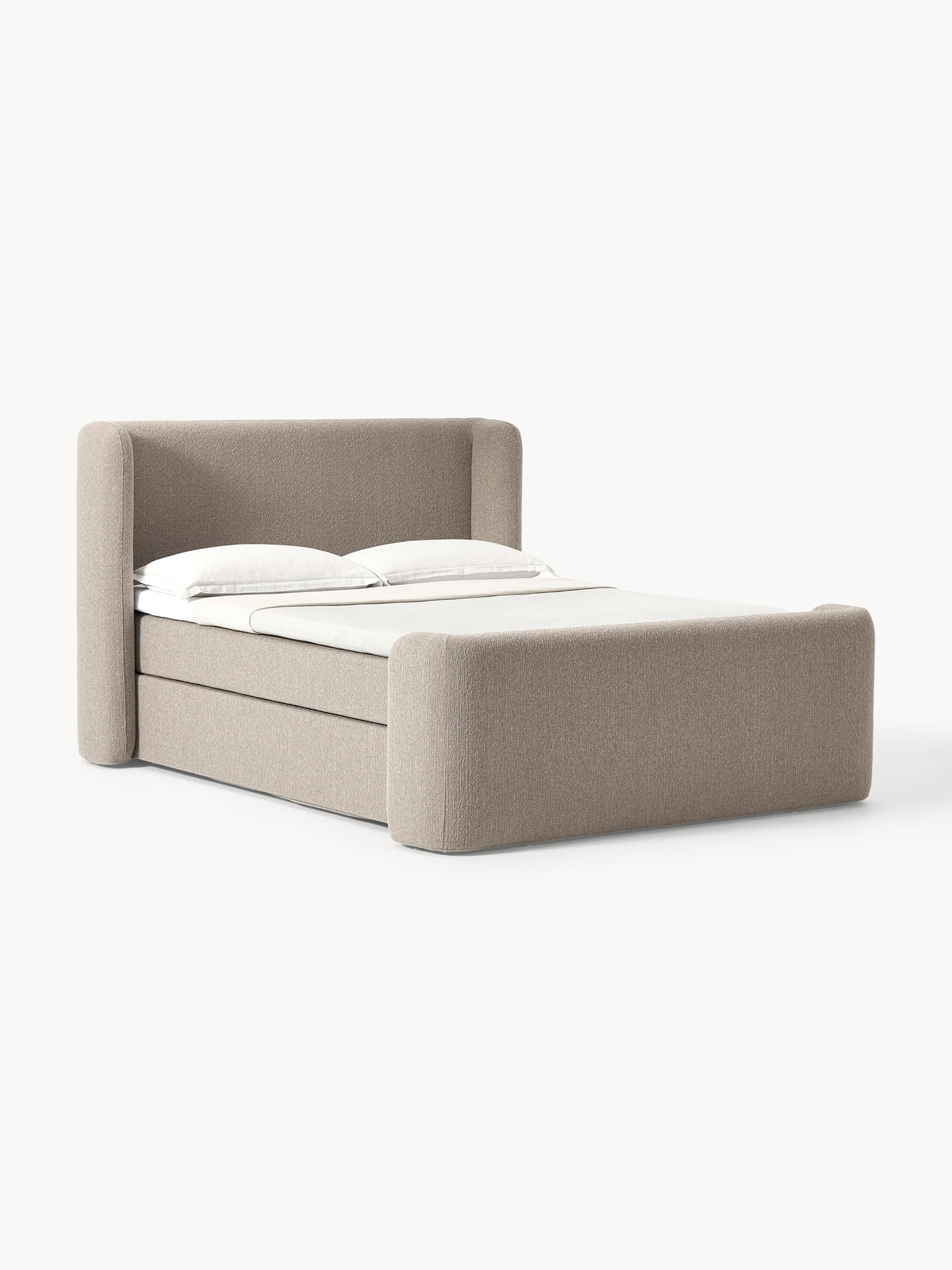 Perla Bouclé Box Spring Bed