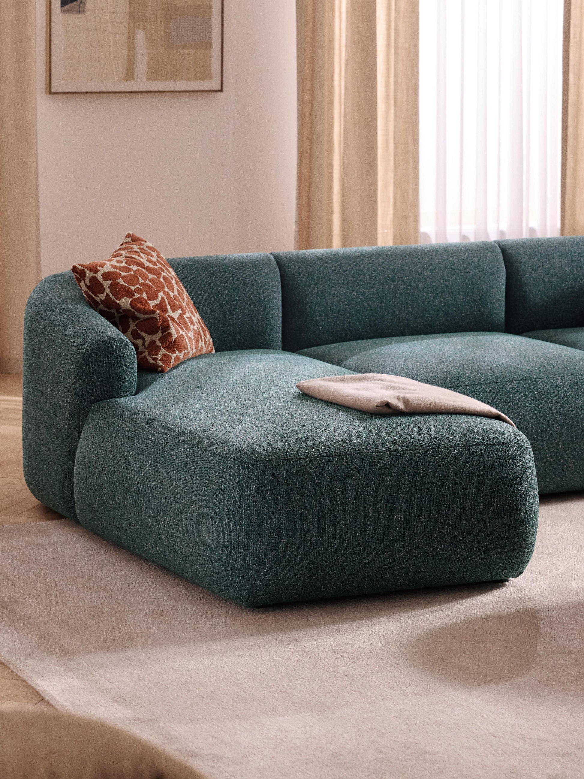 Sofia Bouclé Chaise Corner Module