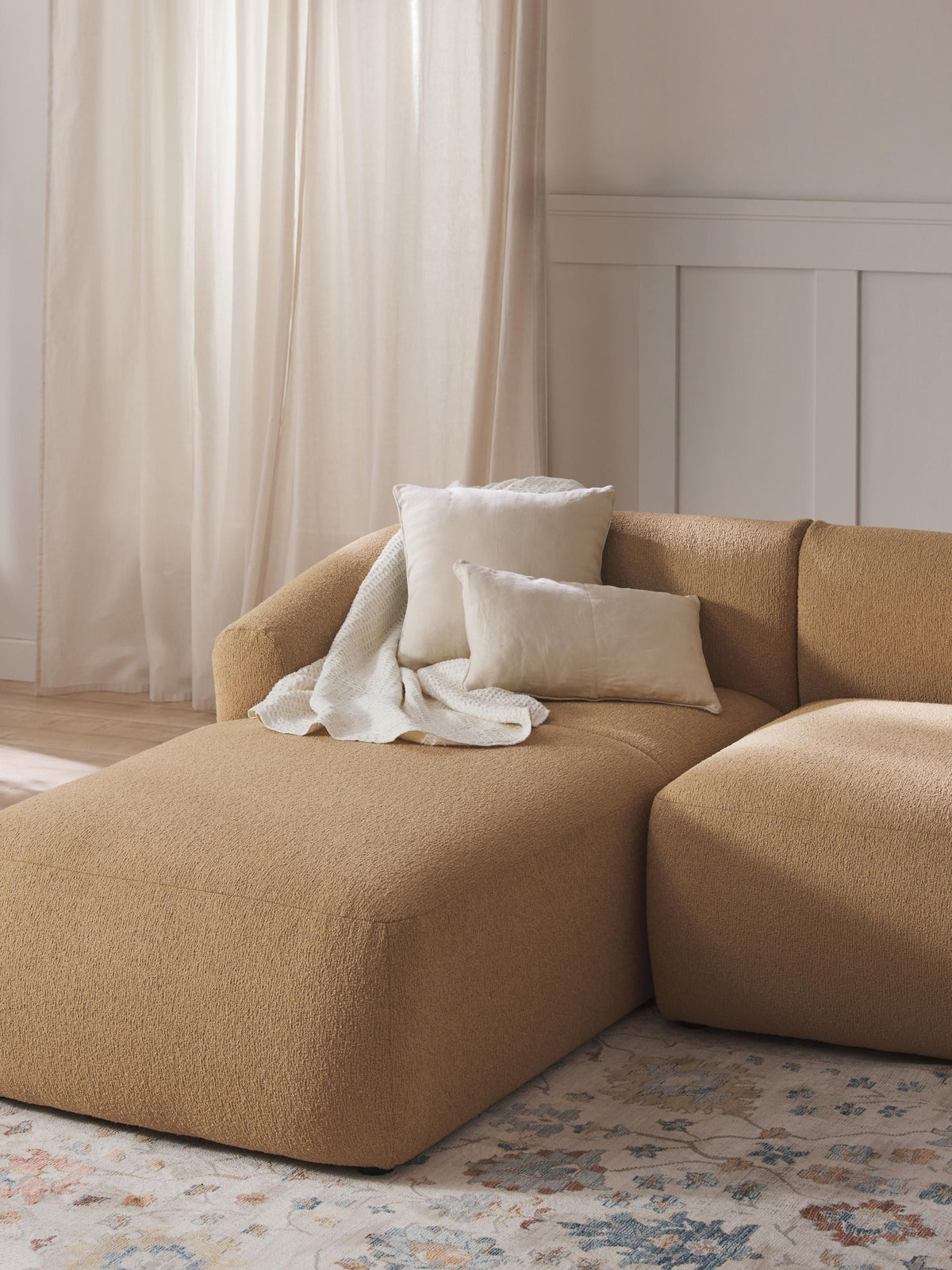 Sofia Bouclé Chaise Corner Module