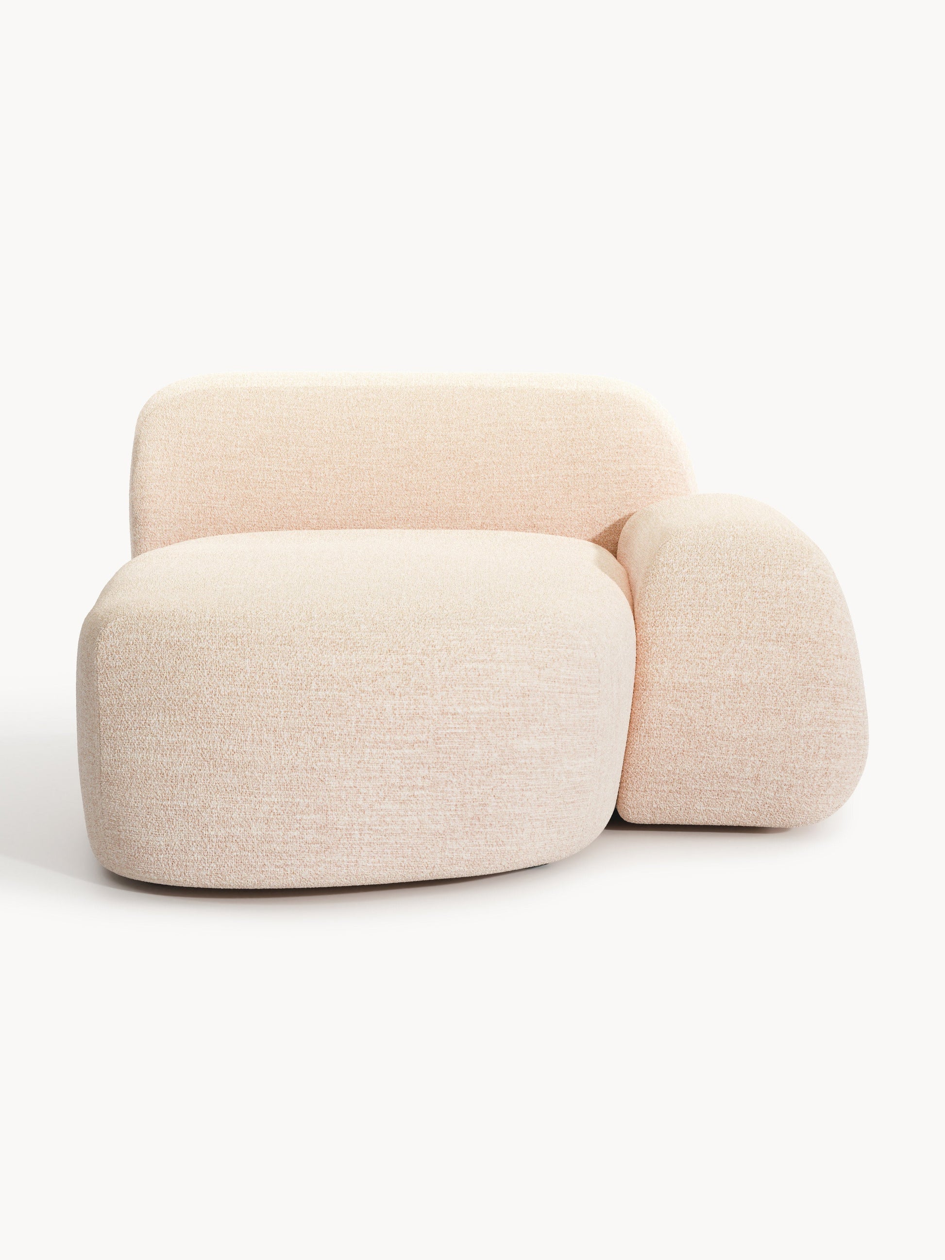 Wolke Bouclé Chaise Corner Module