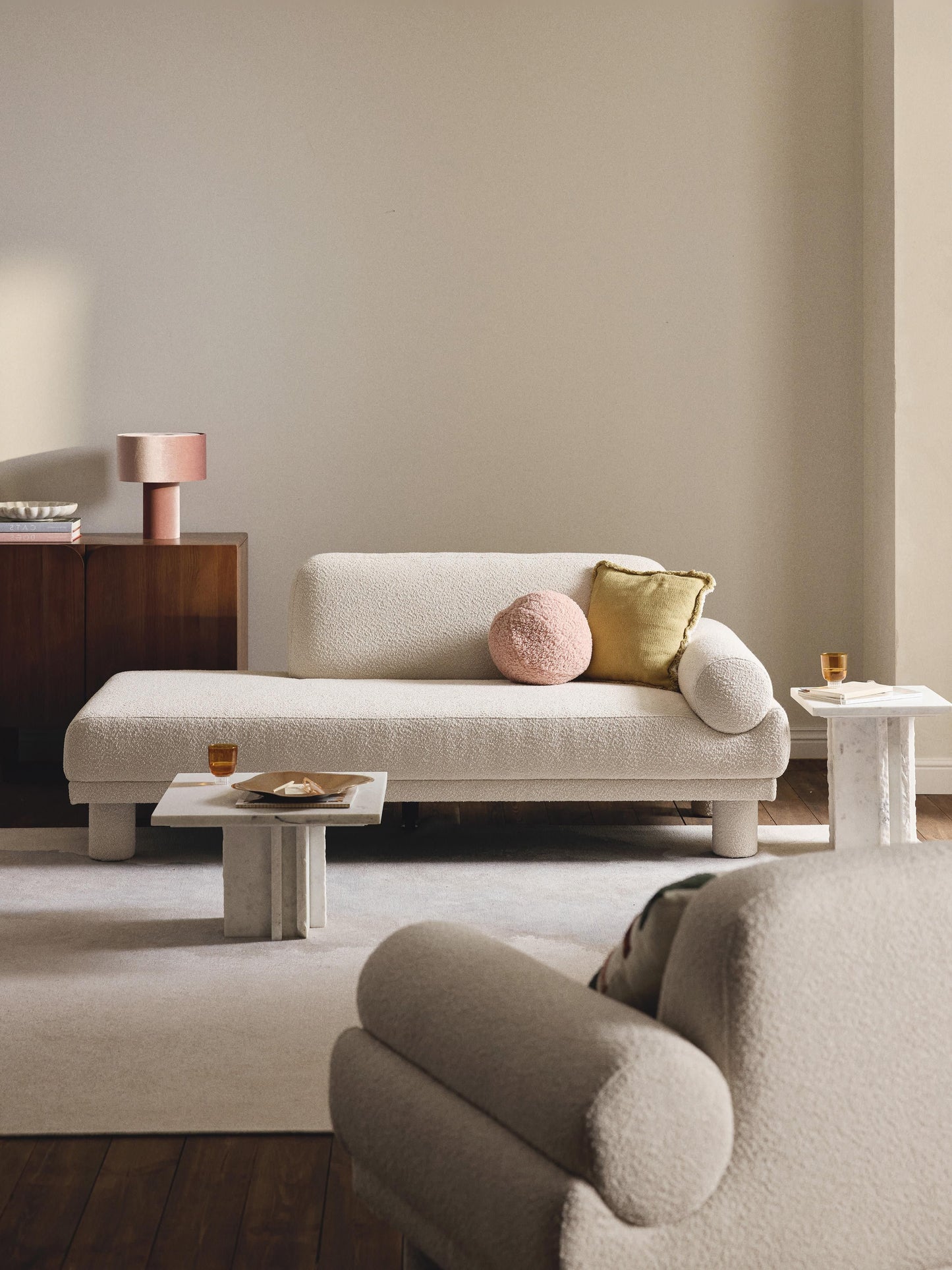 Lilo Bouclé Ottoman
