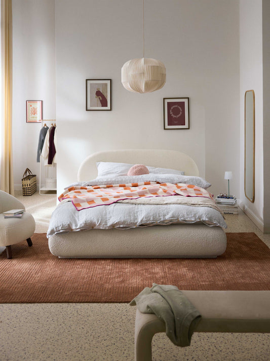 Alba Bouclé Upholstered Bed