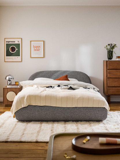 Alba Bouclé Upholstered Bed
