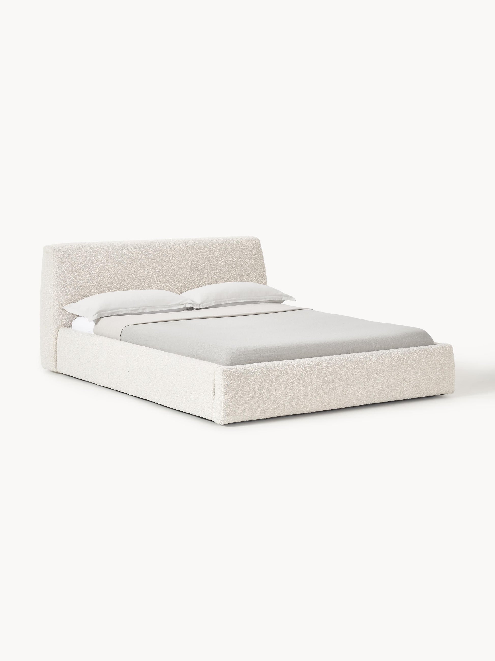 Cloud Bouclé Upholstered Bed