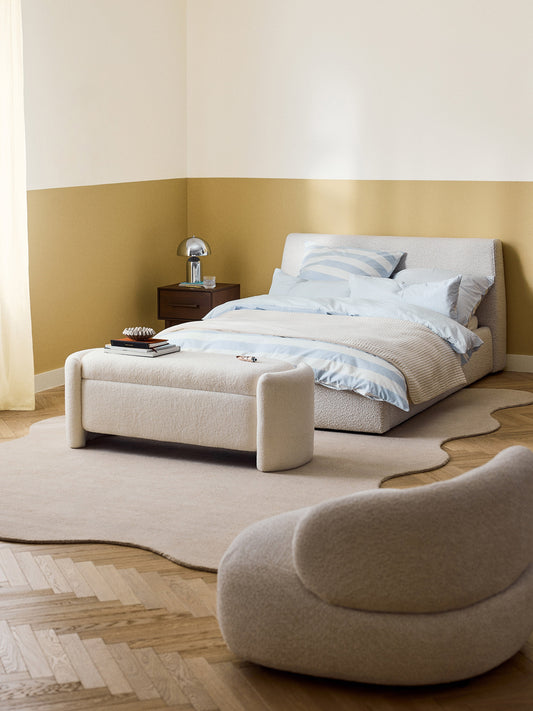 Cloud Bouclé Upholstered Bed
