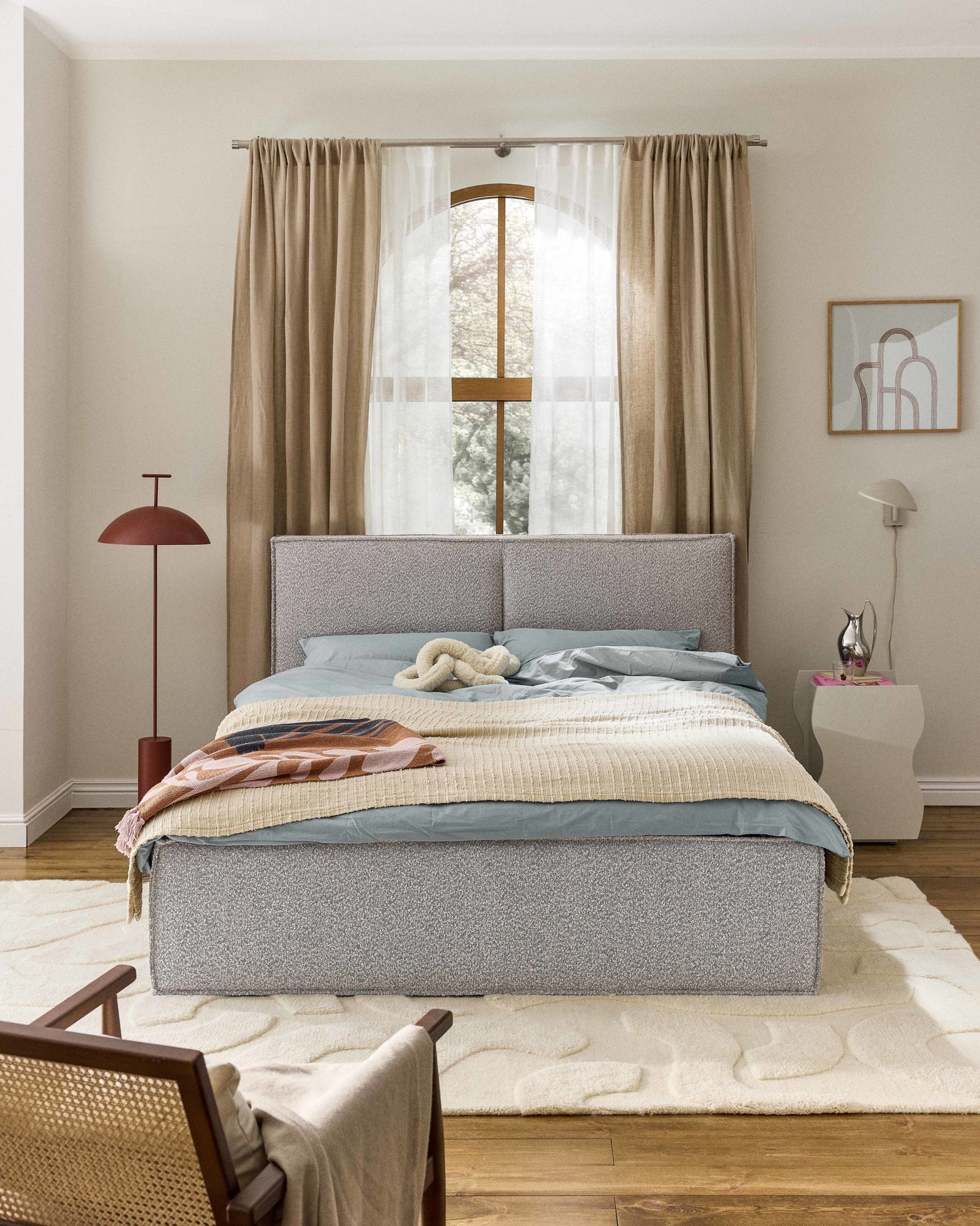 Dream Bouclé Upholstered Bed