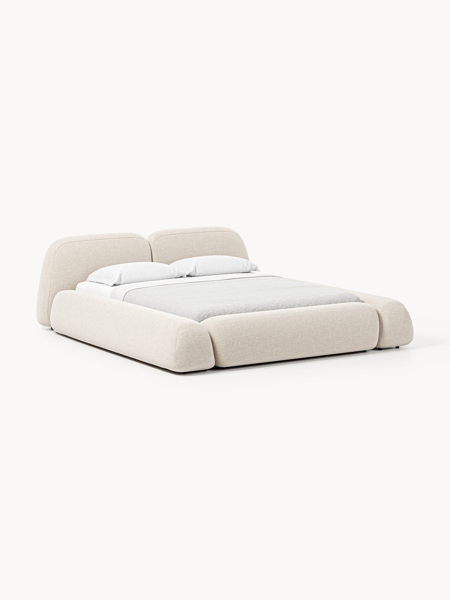 Wolke Bouclé Upholstered Bed