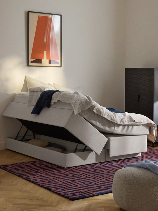 Enya Box Spring Bed with Storage
