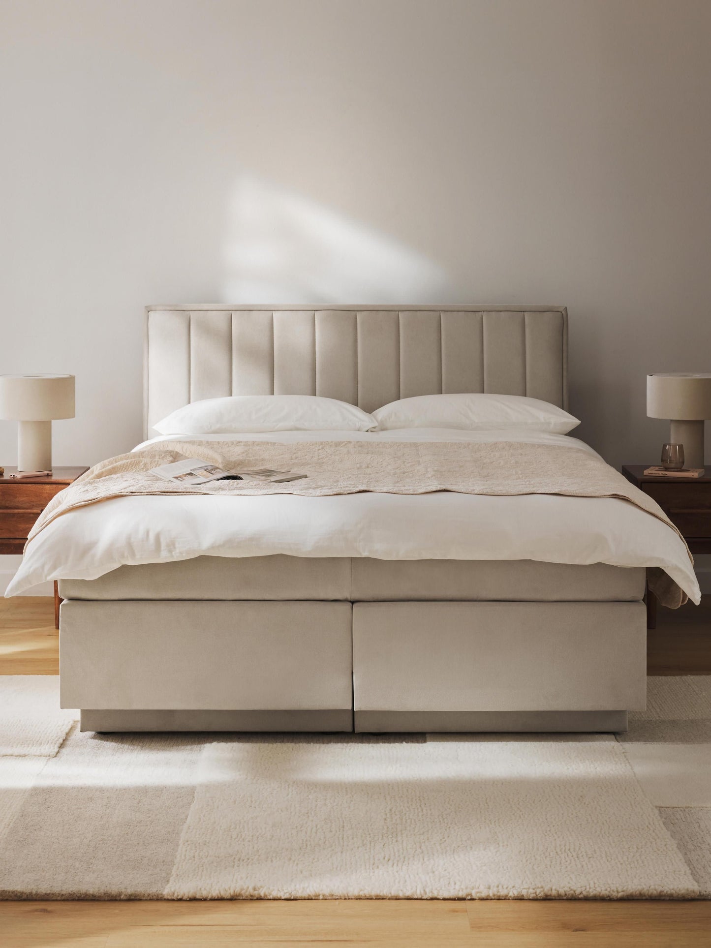 Livia Box Spring Bed with Storage