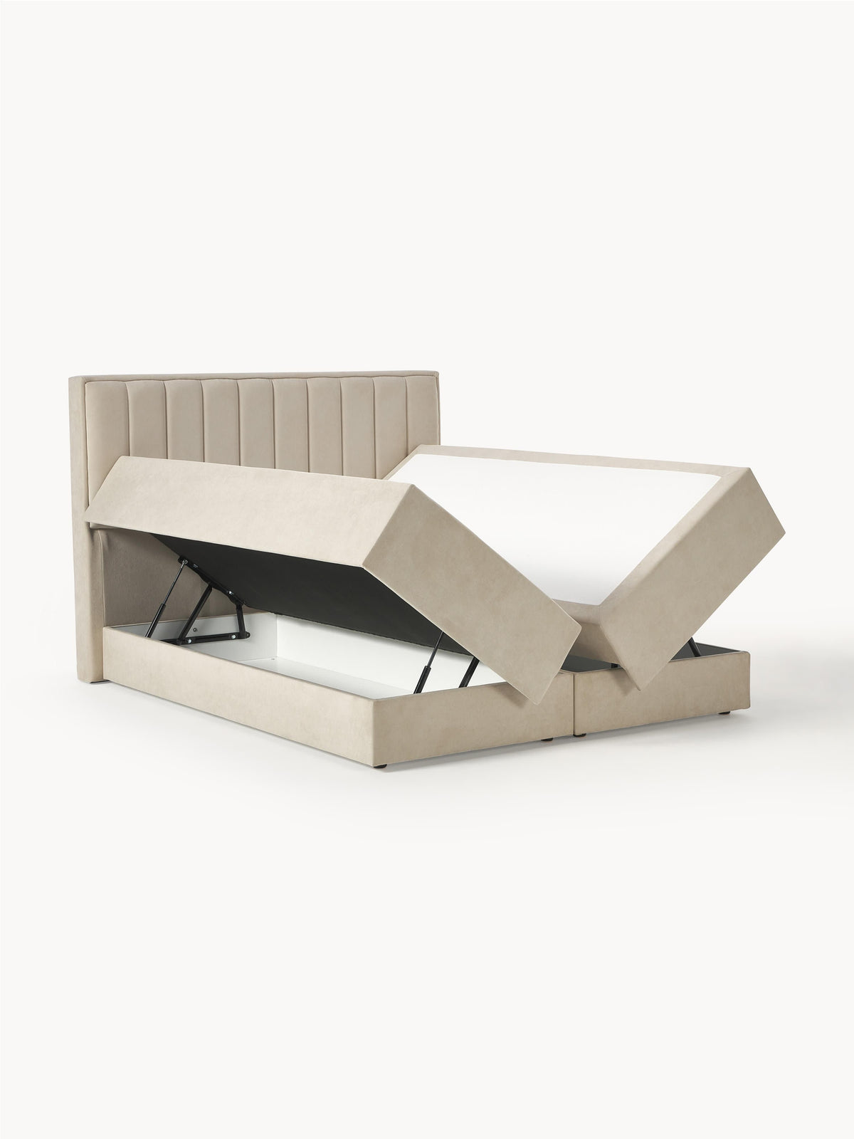 Livia Box Spring Bed with Storage