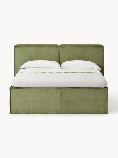 Lennon Corduroy Box Spring Bed