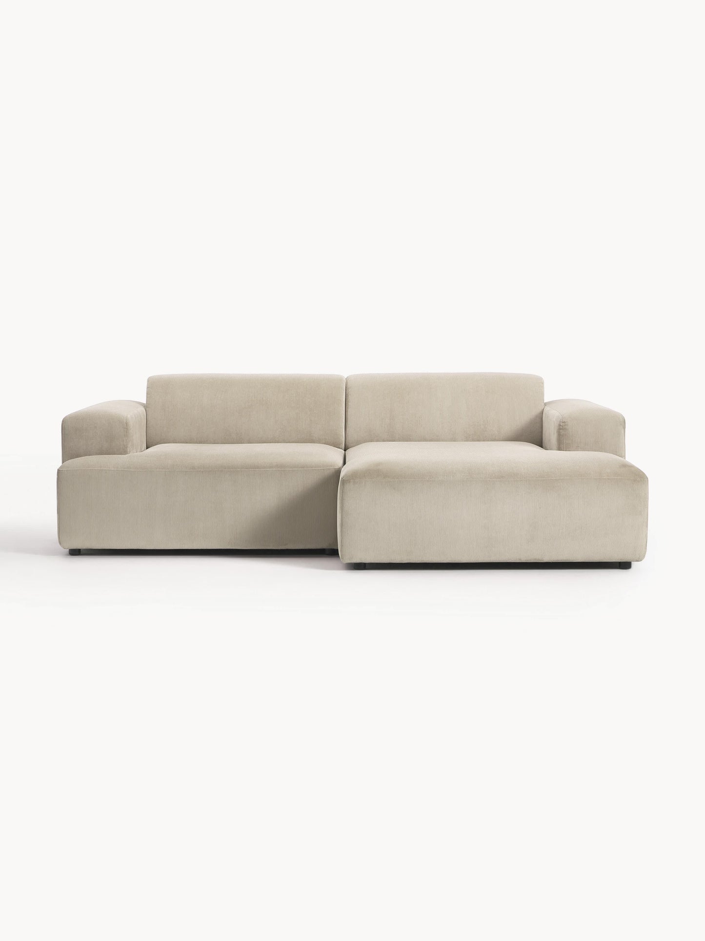 Melva Corduroy Corner Sofa (3-Seater)