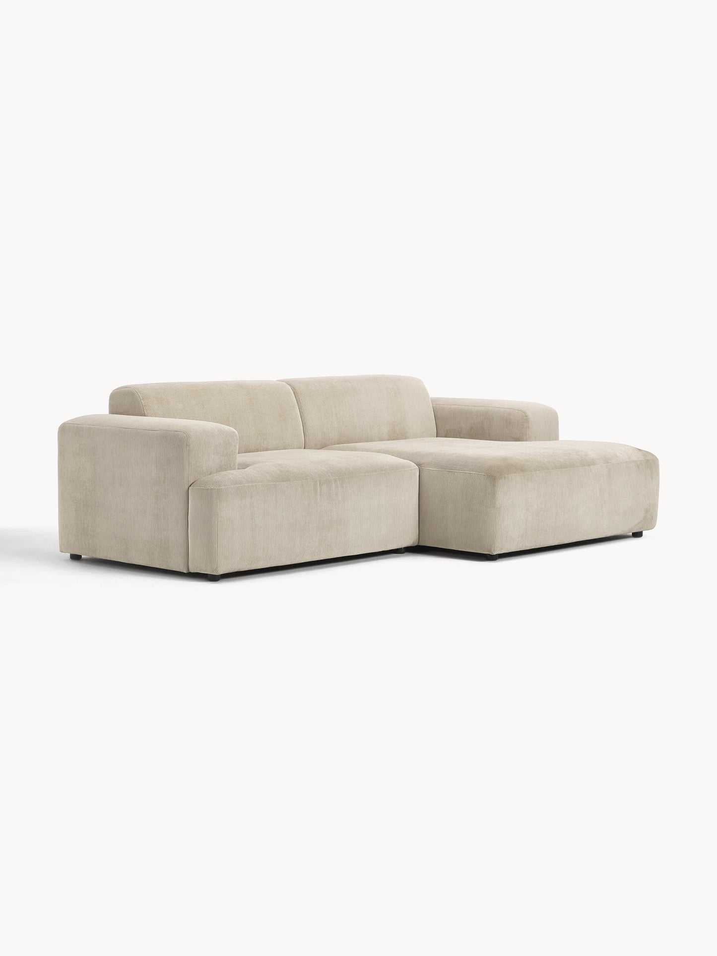 Melva Corduroy Corner Sofa (3-Seater)