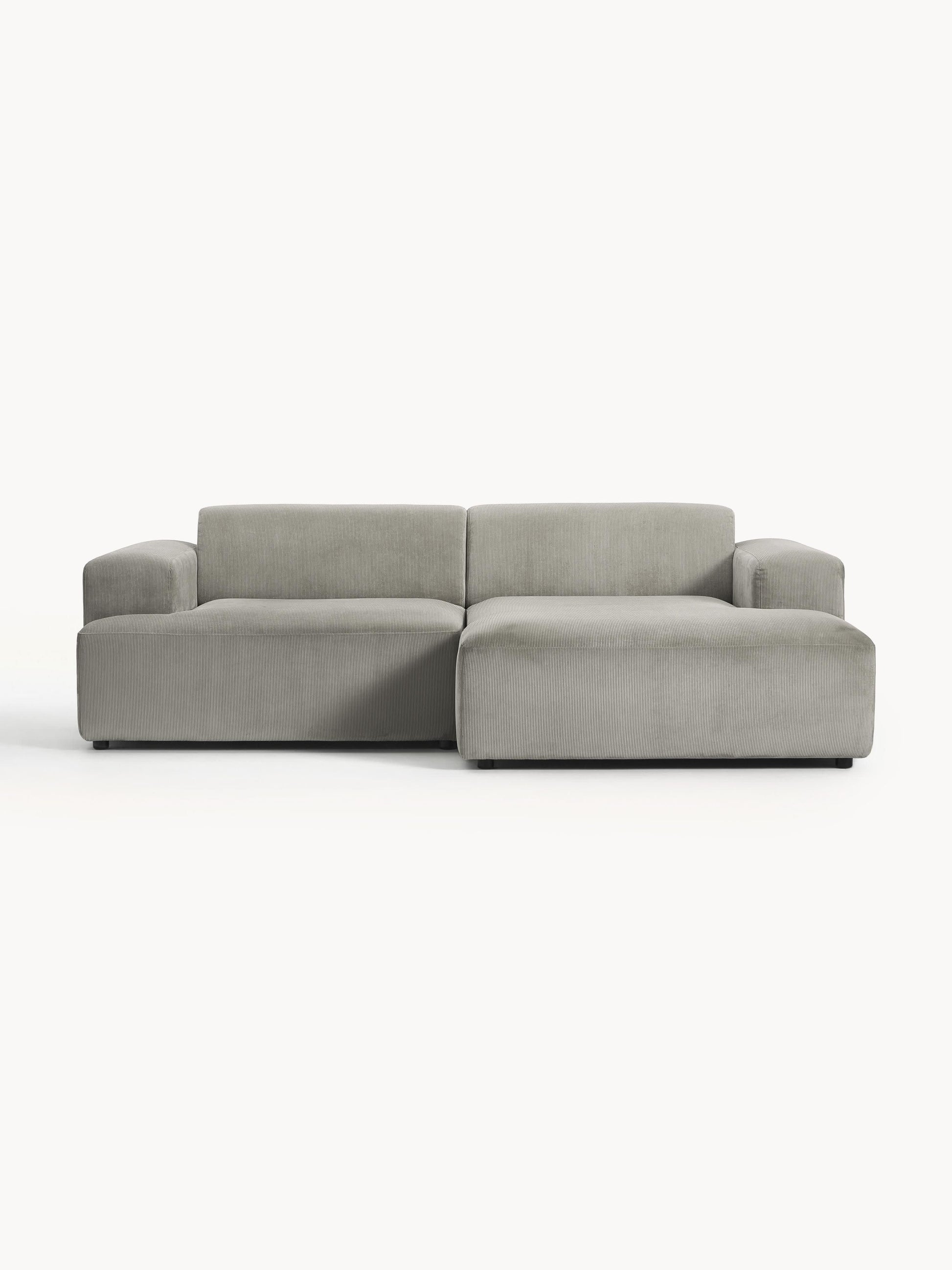 Melva Corduroy Corner Sofa (3-Seater)