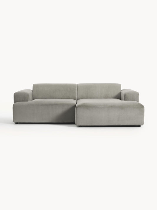 Melva Corduroy Corner Sofa (3-Seater)