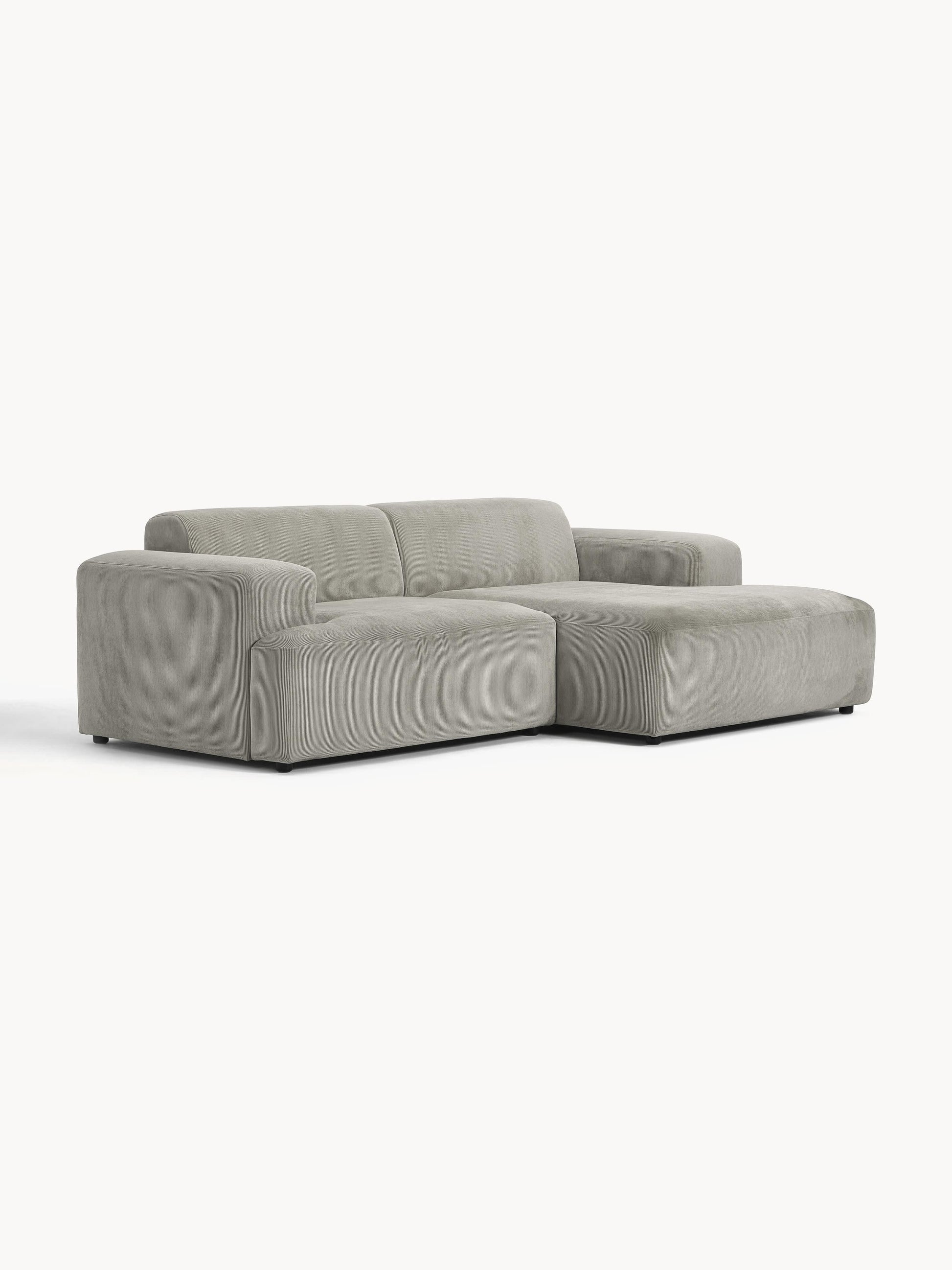 Melva Corduroy Corner Sofa (3-Seater)