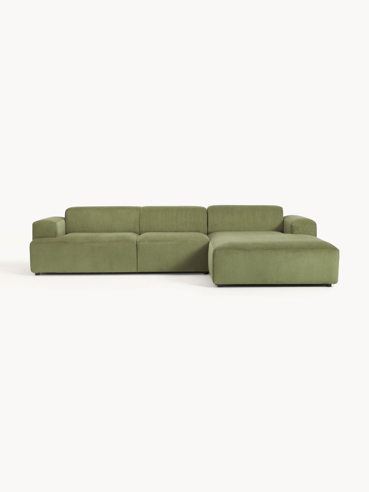 Melva Corduroy Corner Sofa (4-Seater)