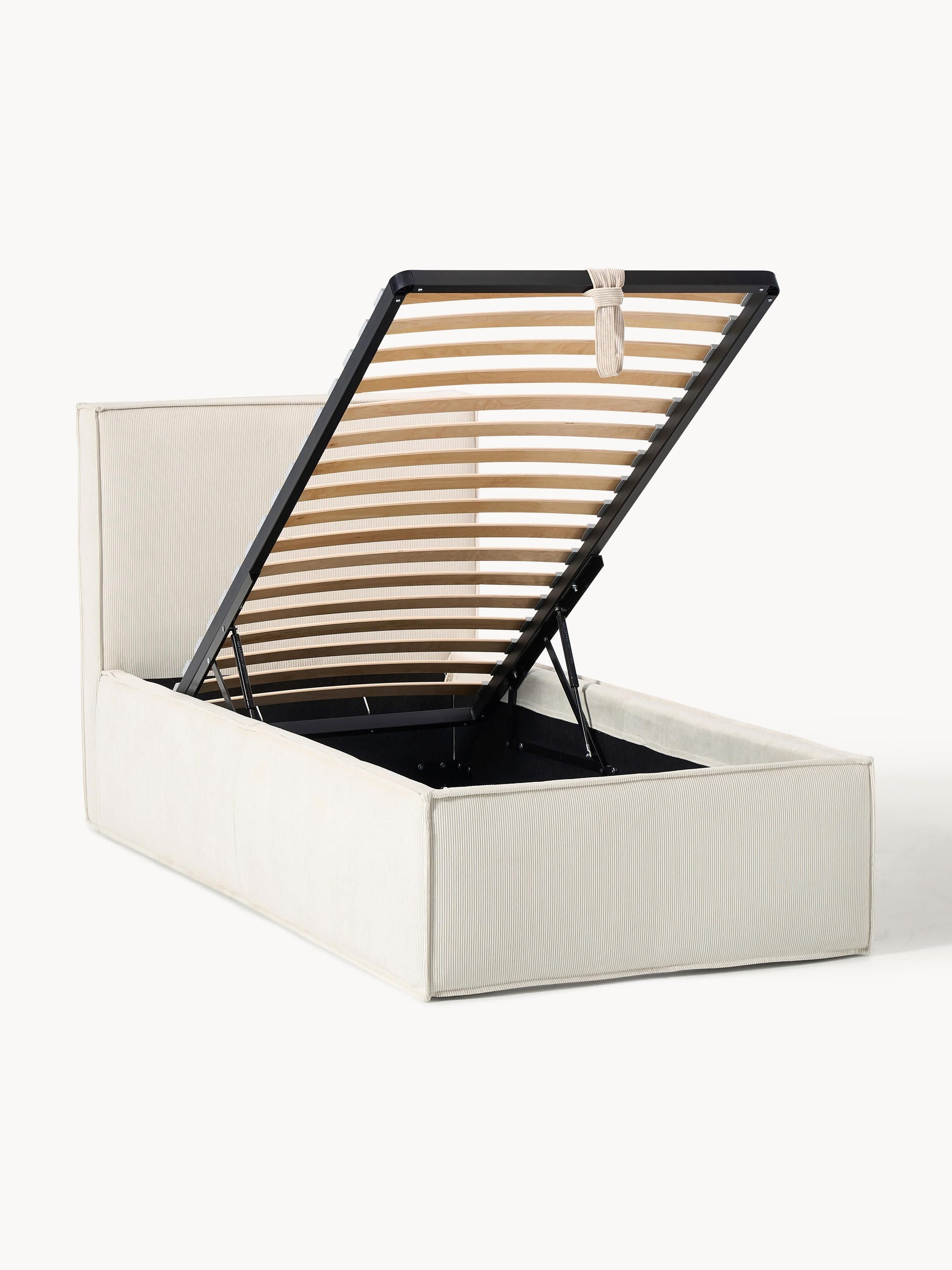 Dream Corduroy Single Bed with Storage