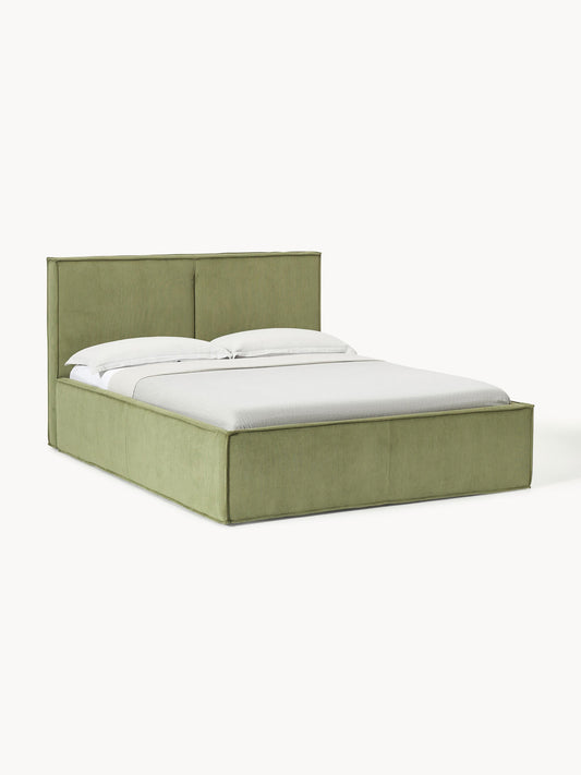 Dream Corduroy Upholstered Bed with Storage