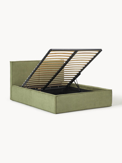 Dream Corduroy Upholstered Bed with Storage