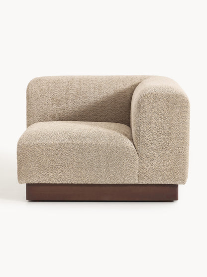 Natalie Corner Module in Teddy Bouclé