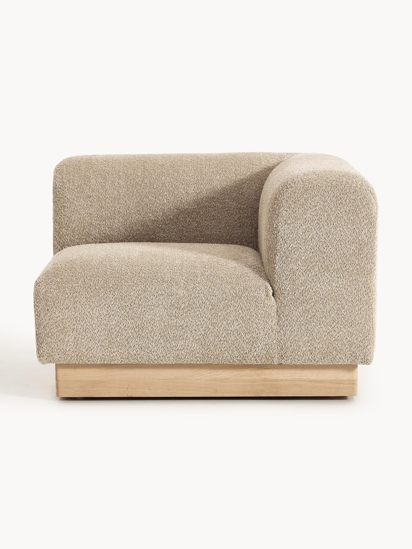 Natalie Corner Module in Teddy Bouclé