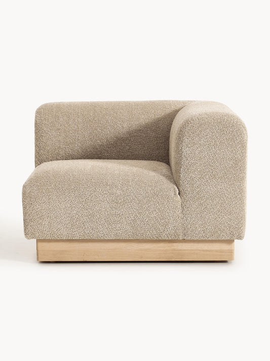 Natalie Corner Module in Teddy Bouclé