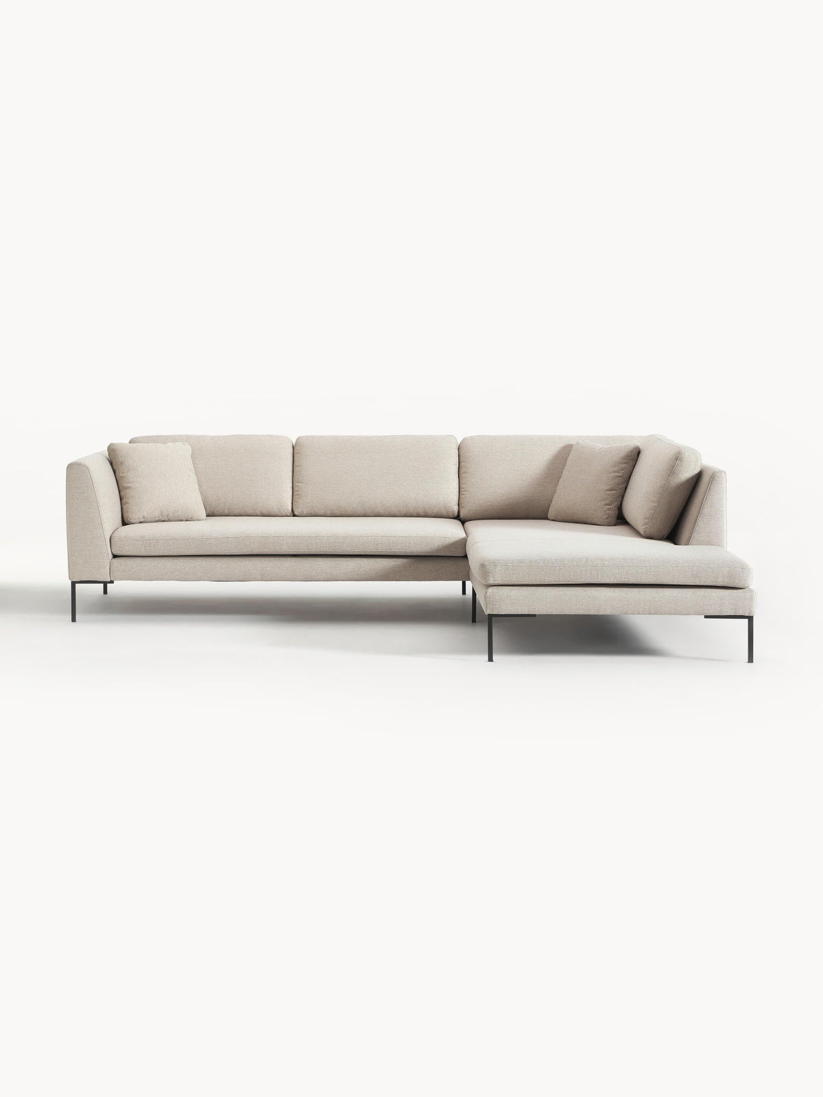 Emma Corner Sofa with Metal Legs