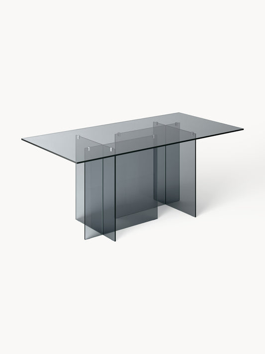 Anouk Dining Table in Glass, 180 x 90 cm