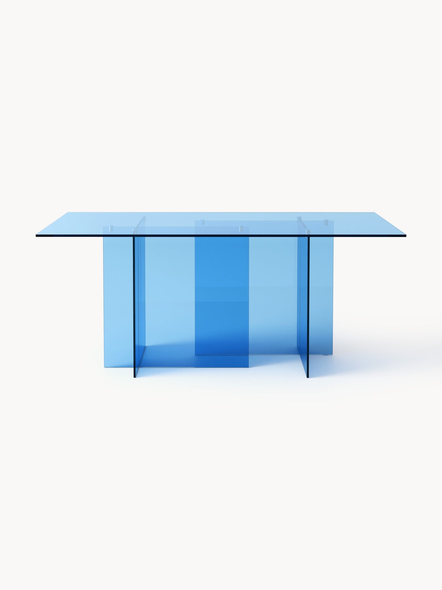 Anouk Dining Table in Glass, 180 x 90 cm