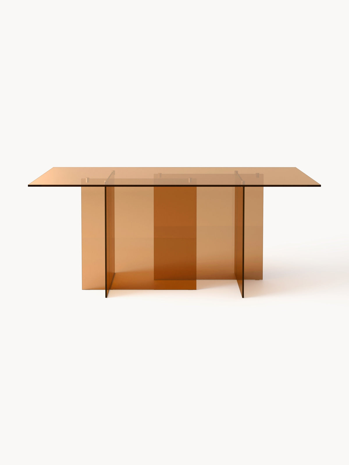 Anouk Dining Table in Glass, 180 x 90 cm